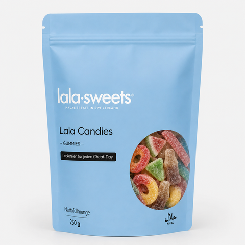 Saurer Mix 250g Beutel mit halal Süssigkeiten von Lala Sweets